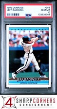 1992 DONRUSS #358 JEFF BAGWELL ASTROS HOF PSA 10