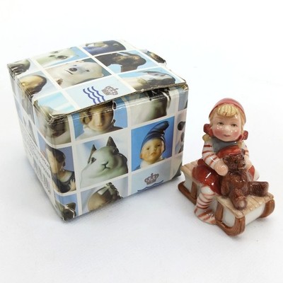 Seltene Royal Copenhagen Figur Pixie Fee auf Schlitten Nisse Dänisches...