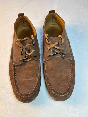 Peter Millar Men Brown Leather Suede Lace Up Chukka Ankle Moc Toe Boots Sz 9.5 M