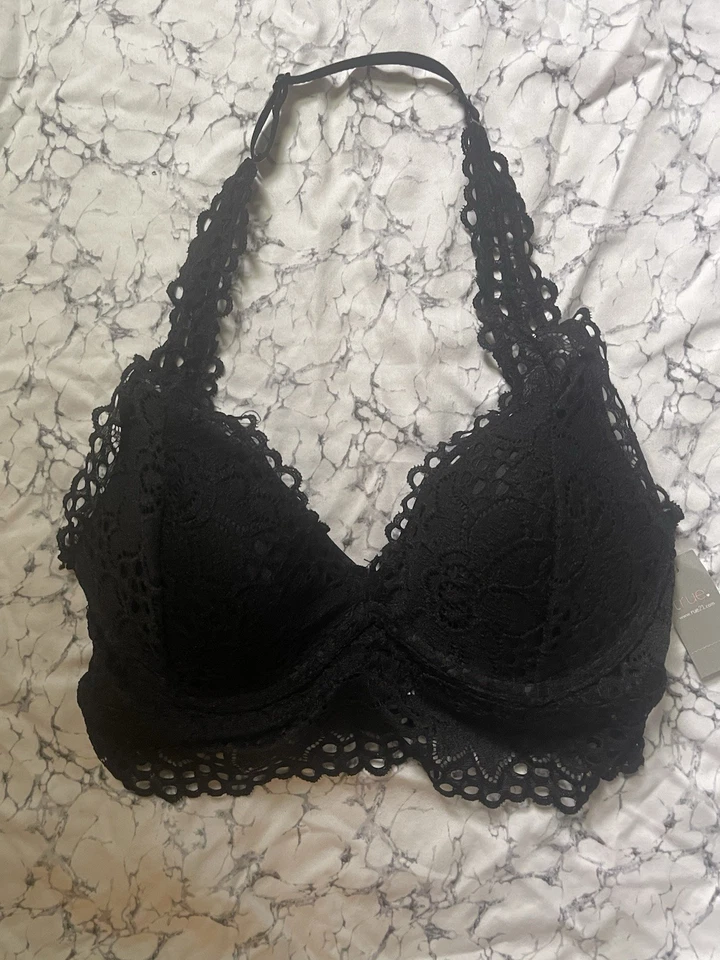 Bralette de encaje con aros negro Rue 21 para mujer talla XS-NUEVO CON ETIQUETAS Foto 2 de 4