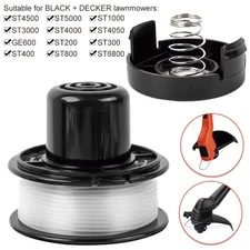 Spool and Cap Combo Replacement String Trimmer Spool Line with Spool Cap Covers 