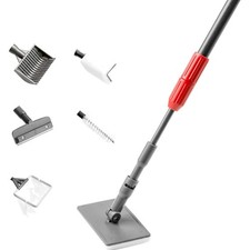 Aquarium Reinigungsset, 6-in-1, Scheibenreiniger, Algenschaber, Kies, Rohrbür...