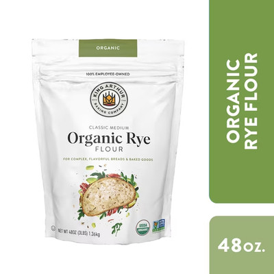 King Arthur Organic Medium Rye Flour - 3 lbs for Flavorful Baking Excellence