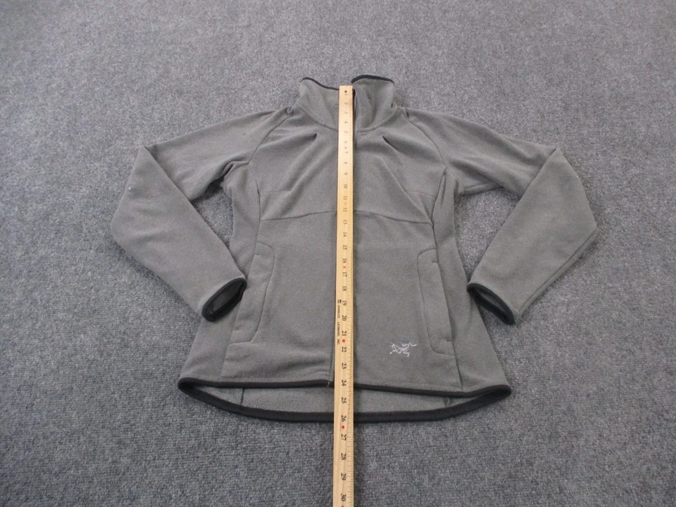 Arcteryx Jacket Women S Gray Fleece Outdoors Active Stretch Hiking Track Logo - Image 3 of 4