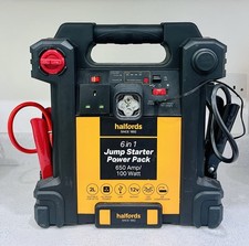Halfords 6-in-1 Jump Starter Pack Power Pack Jump Leads, Torch, USB, Socket Van