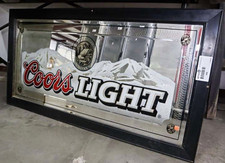 Coors Light Breweriana Mirror Bar Decor Collectible Advertising Mirror