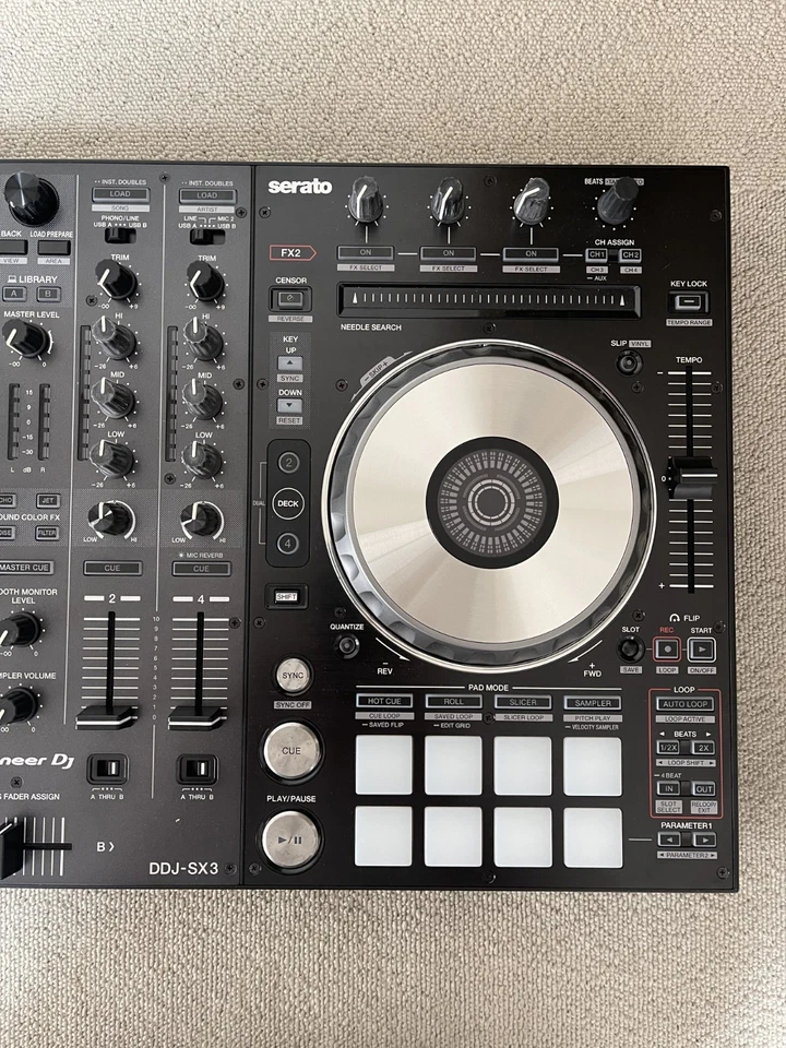 Pioneer DJ DDJ-SX3 with Power Supply and Original Box Tested Working 4-Channel - Image 3 of 4