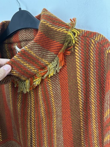 Pure Wool Boxy Jacket Moffat weavers Scotland in excellent condition Stripes 38 - Picture 6 of 14