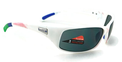 BOLLE RECOIL-MATTE-WHITE-BLUE-TNS Sunglasses Sun Glasses MATTE WHITE BLUE MATTE S3 - Matte White - HiPER® Blue Multilayer Mirror Lens – 100% main image 4