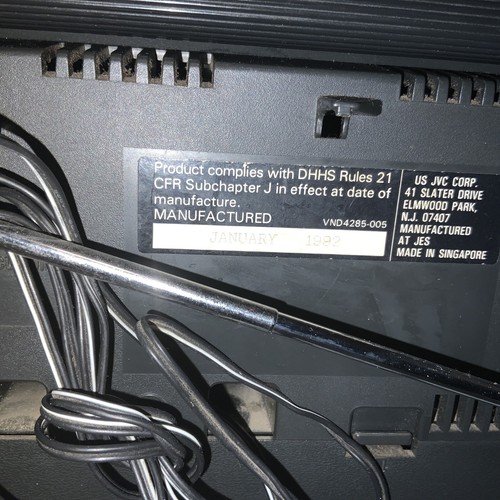 JVC Twin CD Dual Kassette PC-XT3 Ghettoblaster tragbar Super Bass Horn AM FM Stereo - Bild 4 von 6