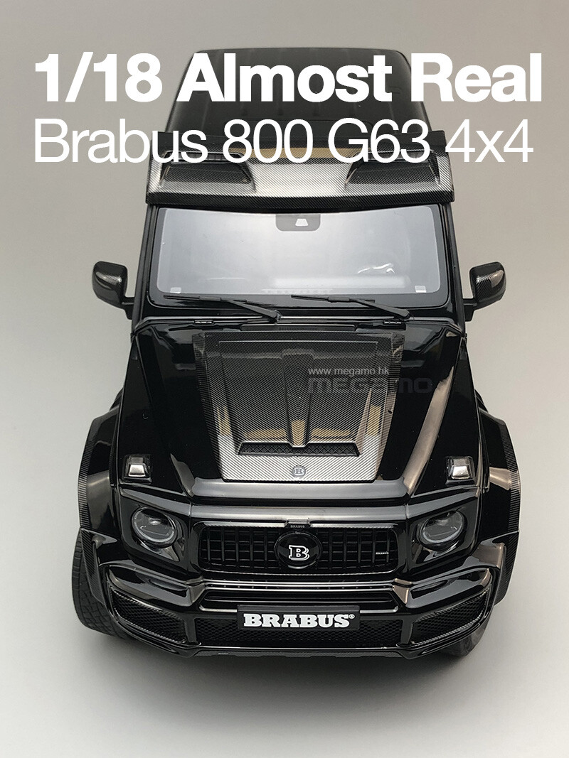 1/18 Almost Real Mercedes-Benz Brabus 800 G63 4x4 Black 2023 1/18 Almost Real Mercedes-Benz Brabus 800 G63 4x4 Black 2023