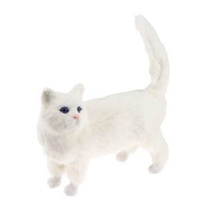 VALICLUD Sphynx Katzenfigur - Realistische Haarlose Miniaturkatze Als Deko