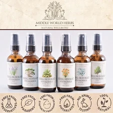 All Natural Spray Deodorant Body Spray Fragrance Minerals Magnesium 2 4 oz