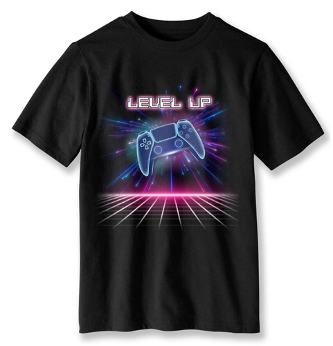 Wonder Nation Jungen Level Up Matrix Grafik T-Shirt Gr. L (10-12) - Bild 1 von 2