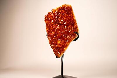 Natural Madeira Citrine Cluster with Rare, AAA-Grade Red Orange Citrine - 5 Lb