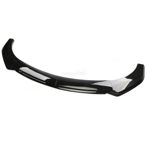 For Fiat Abarth 595 500 Hatchback Gloss Black Front Bumper Spoiler Lip Splitter - Picture 15 of 16