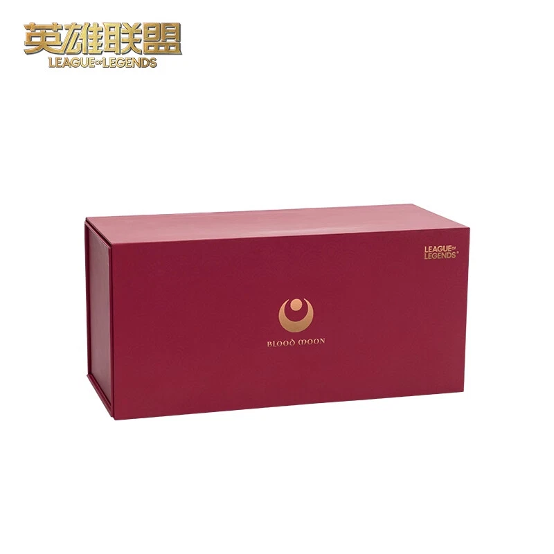 Juego LOL League of Legends Máscara de Luna de Sangre Casco Colección Traje YASUO JHIN Foto 3 de 4