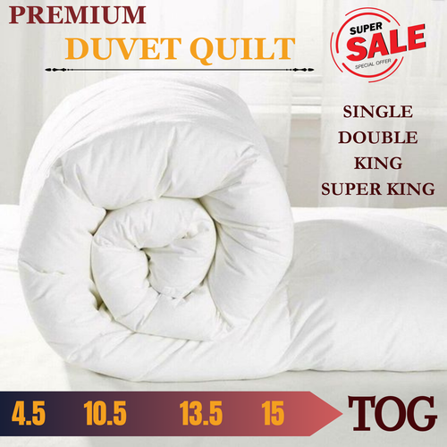 BEST HOTEL QUALITY DUVET QUILT SINGLE DOUBLE KING ALL SIZE 4.5 10.5 13.