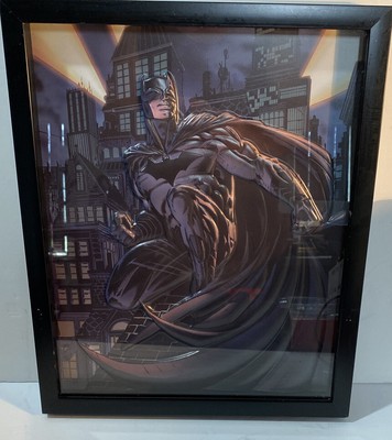 Download Batman 3d Wall Hanging Black Frame Decoration Art 15 X 12 5x 1 Ebay