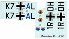 RS Models 92022 1/72 Dornier Do 17 P decals o...