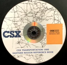 CSX 1986 Eastern Region Operational Reference Book PDF Pages on DVD