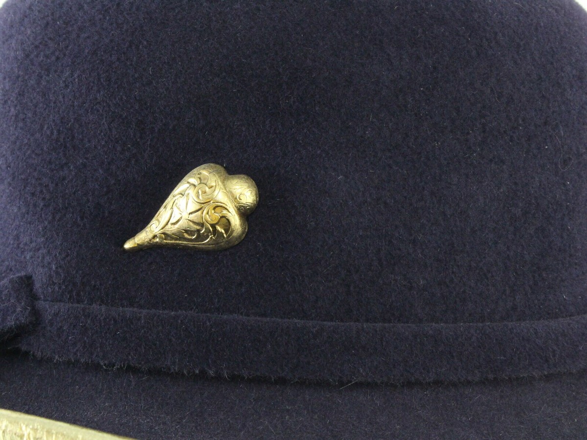 Frank Olive Private Collection Bowler-style Blue Vintage Hat Frank Olive Vintage Hat - Etsy main image 2