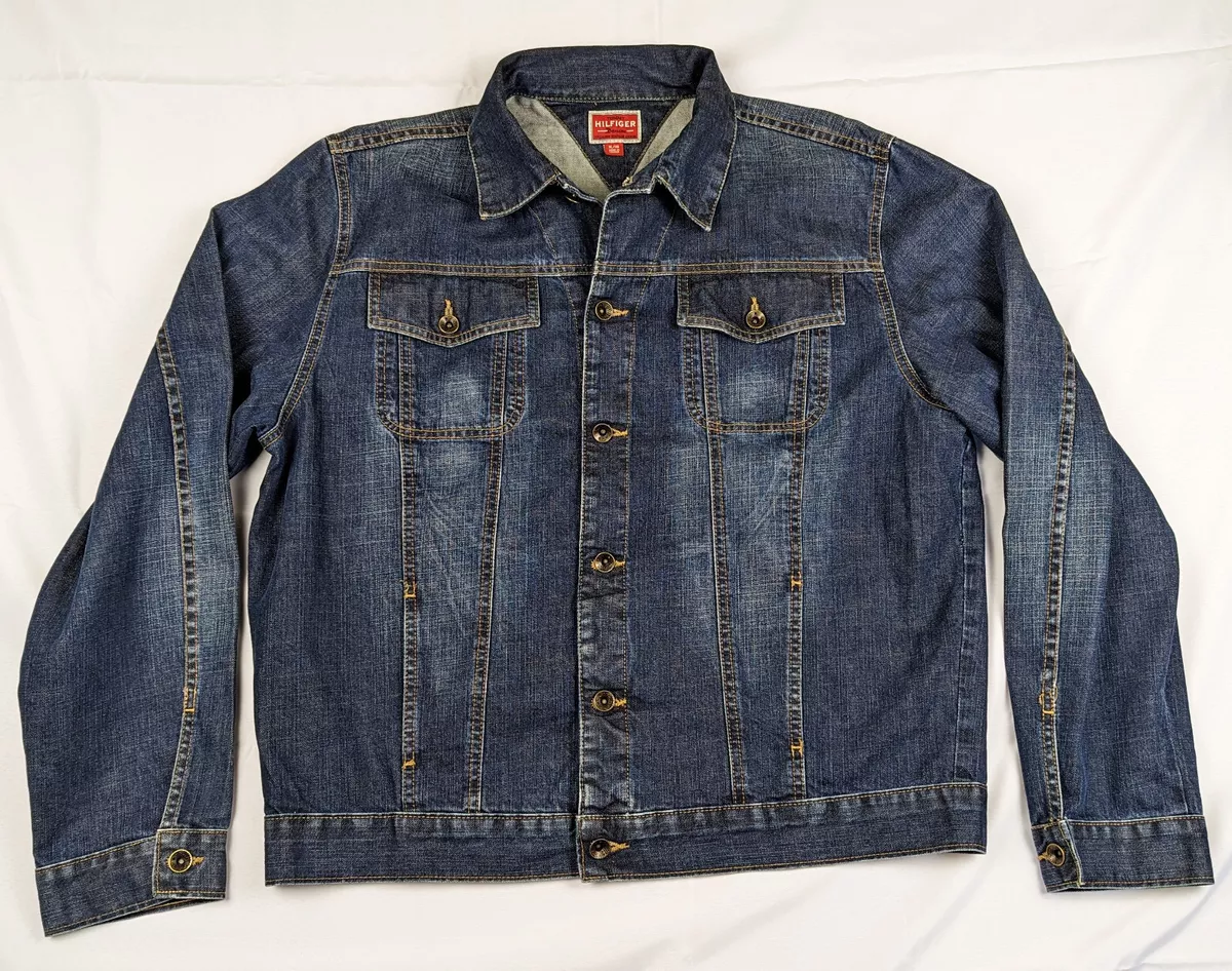 Tommy hilfiger black on sale denim jacket