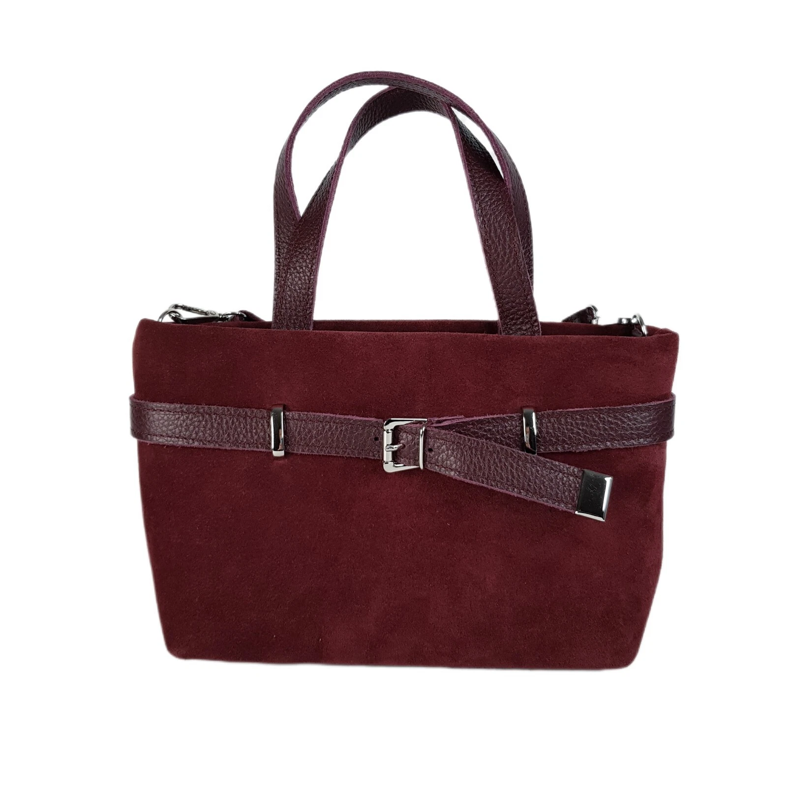 COACH Borsa donna VERA pelle scamosciata bordeaux tracolla bordeaux