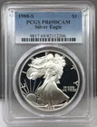 1988-S $1 PROOF American Silver Eagle PCGS PR69 DCAM