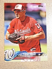 2018 TOPPS SERIES 1 #58 RYAN ZIMMERMAN SP SHORT PRINT VARIATION WASH NATIONALS