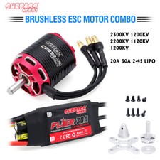 Surpass Hobby Brushless Outrunner Motore 2-4S 20A 30A ESC Combo per RC Ala Fissa