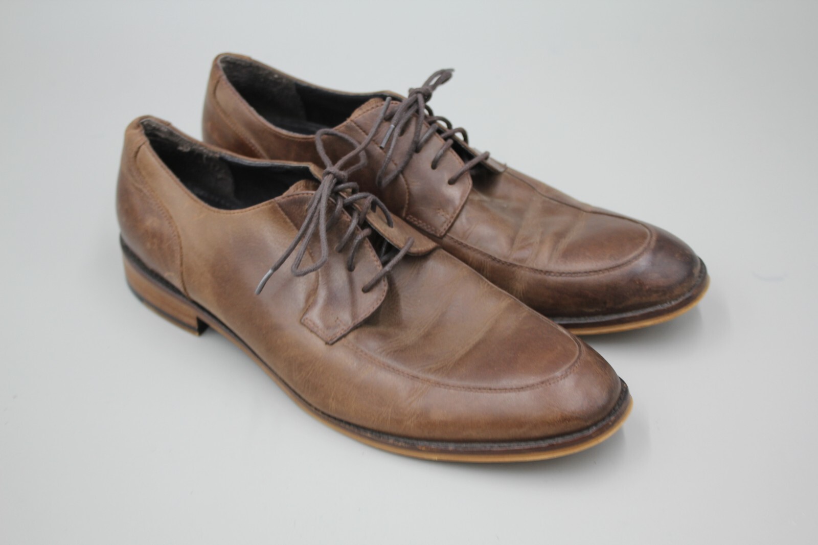 SAOLA Scarpe uomo Gordon Rush Delaney taglia 10 5 pelle marrone stringate Oxford 102659