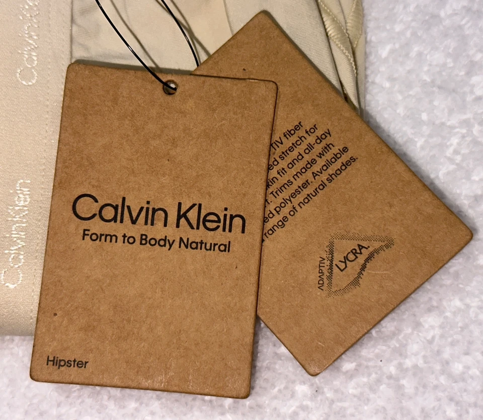 CALVIN KLEIN Form To Body Natural Stone Hipster Panty NEW Womens Sz S 5 M 6 - Image 3 of 4