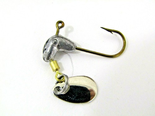 Pony / Horse Collarless Jig Head w/Spinner 6 Colors 25PK Choose 1/32 - 1/4oz - Picture 34 of 34