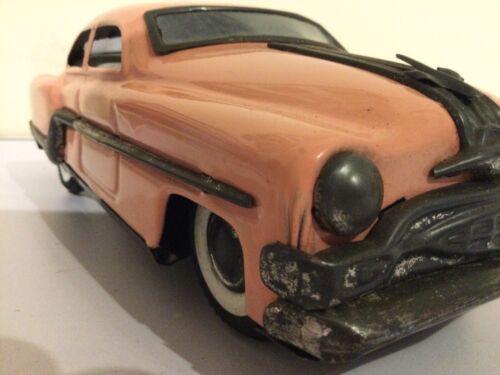MINSTER DELUXE PONTIAC Reibungsblech Auto 1954 SELTEN ROSA OVP T7369 - Bild 5 von 18