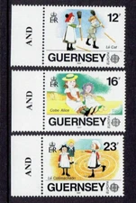 GUERNSEY 1989 Europa Toys and Games Dolls Hopscotch MNH