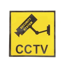 High Quality Security Sign Surveillance CCTV Acrylic Material 120x120mm
