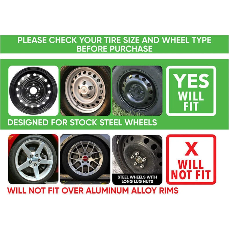 16" Hubcaps Wheel Cover Set of 4 Snap On R16 Tire Steel Rims For Jeep Patriot Foto 4 de 4