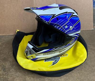 Scorpion EXO VX-17 Motocross Helmet Sze M Blue