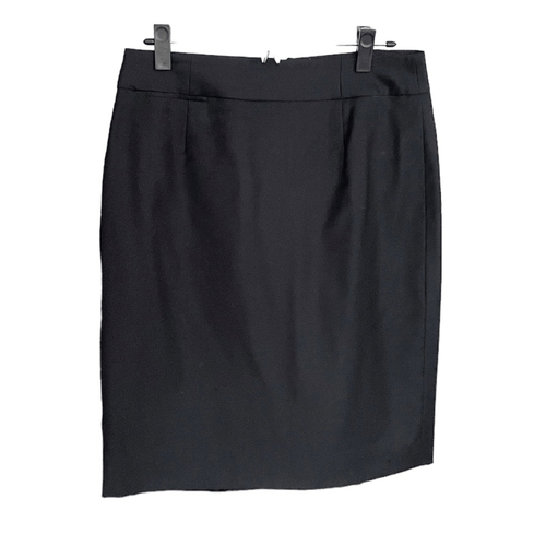 J. Crew Super 120s Black Suiting Pencil Skirt - Picture 2 of 6