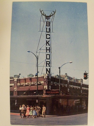 TEXAS ALBERT'S BUCKHORN SALOON SAN ANTONIO,2 UNUSED EXTERIOR INTERI POSTCARD LOT - Picture 6 of 7