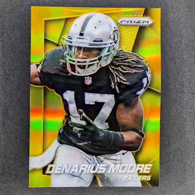 2014 Panini Prizm #91 Denarius Moore True Gold /10 Raiders