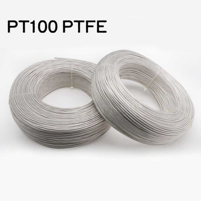 PT100 PTFE Thermoelement-Ausgleichskabel 2/3/4/6 adrig Versilbertes Kupferdraht