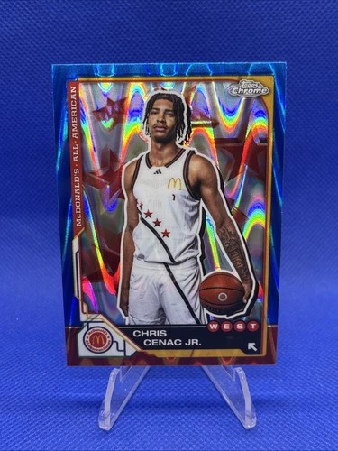 2025 Topps Chrome McDonalds All American Blue Wave Chris Cenac Jr. #11