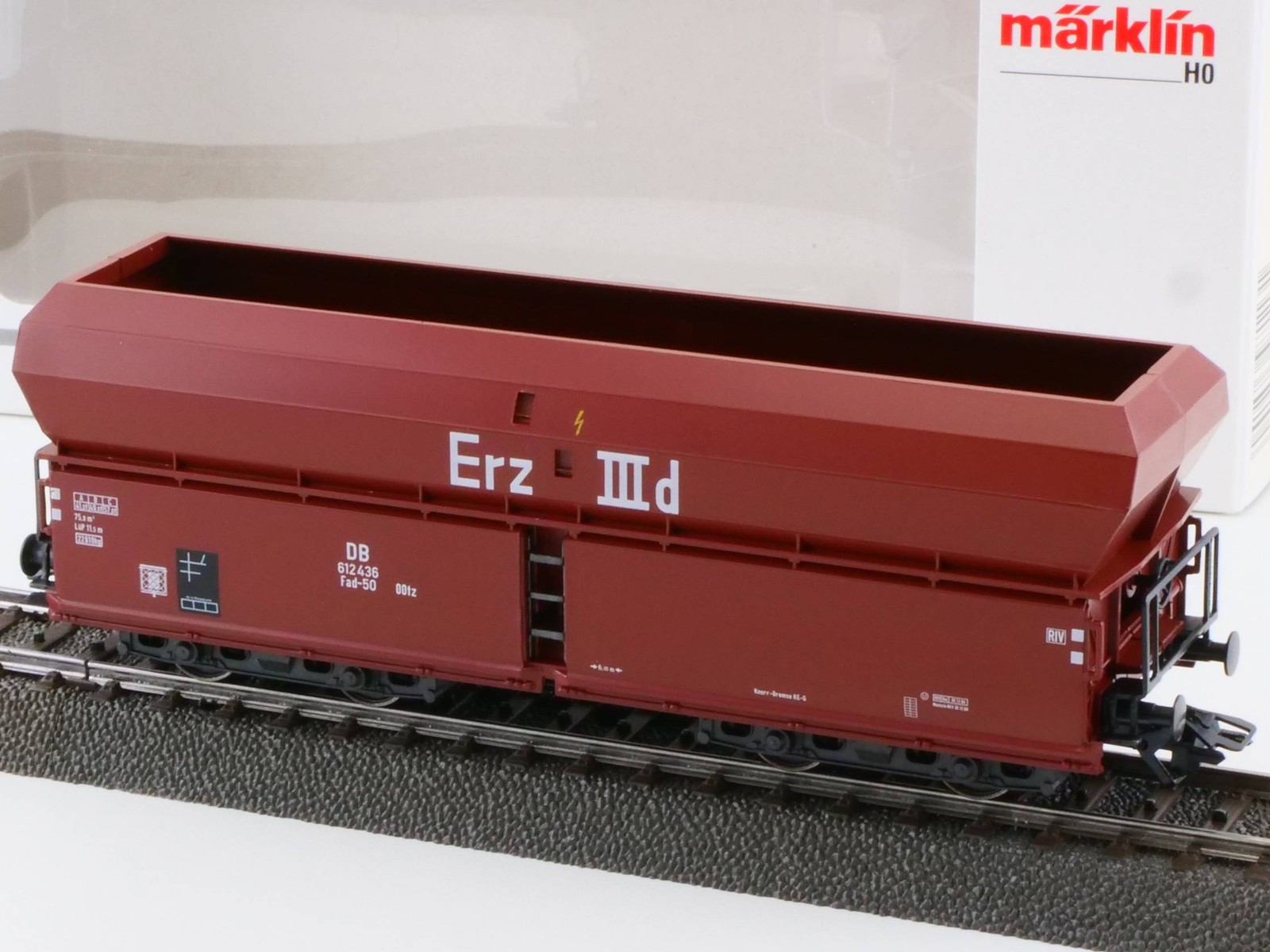 Märklin 00751-13 Self-Unloading Wagon Erz IIId DB AC Mint! OVP 1707-14-02