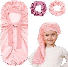 Silk Satin Bonnet for Kids Hair Bonnet for Sleeping, Satin Sleep Bonnet for Girl