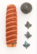 German WWII Dagger Parts - Luftwaffe Handle And Enlisted Dagger Pommel