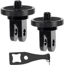 Aluminum Camera Tripod Adapter 1/4"-20 Conversion Adapter Mounts Compatible with