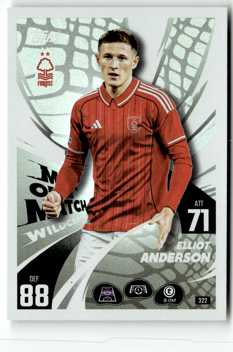 Topps Match Attax CL 2025-26 No. 322 Elliot Anderson Man of the