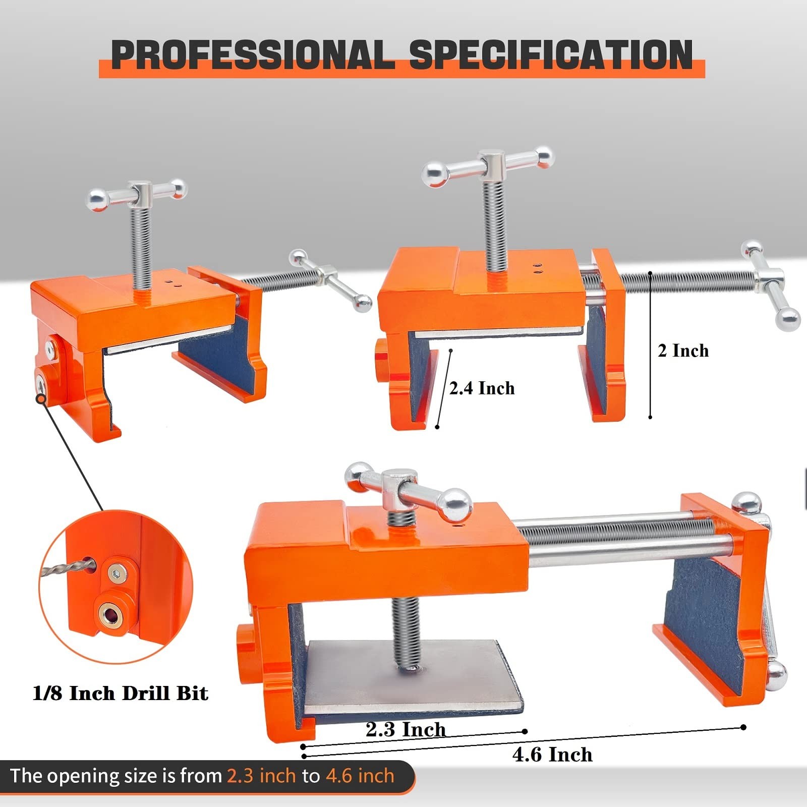 2 Pack Proffessional Cabinet Clamps for Installing Cabinets and Cabinet Insta